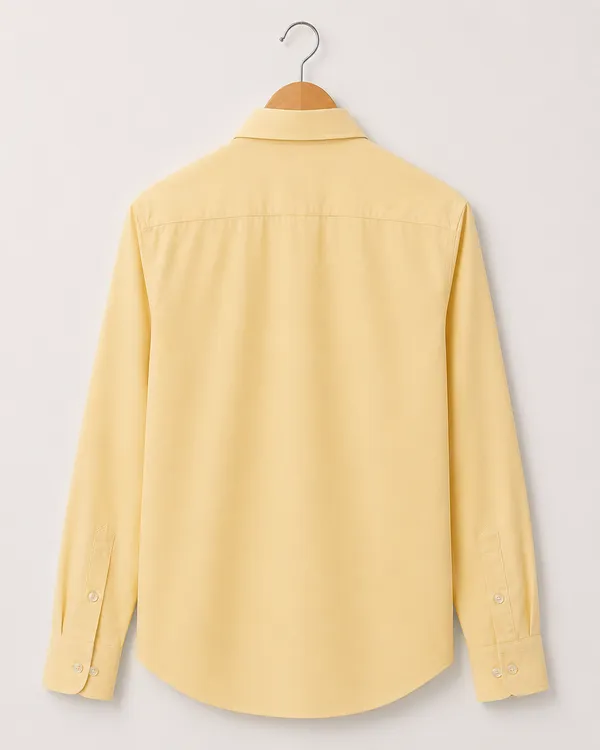 VRUGO_Men's_Pastel_Yellow_Full_Sleeve_Formal_Shirt_|_Premium_Solid_Regular_Fit_Shirt
