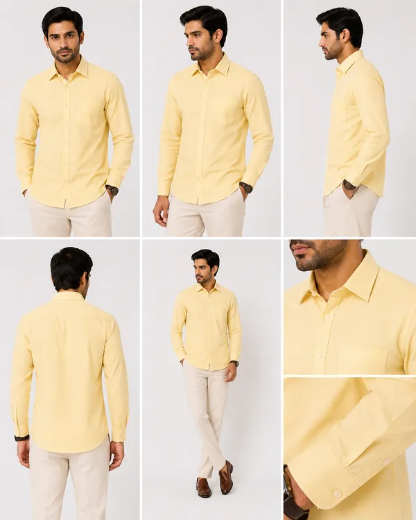 VRUGO_Men's_Pastel_Yellow_Full_Sleeve_Formal_Shirt_|_Premium_Solid_Regular_Fit_Shirt