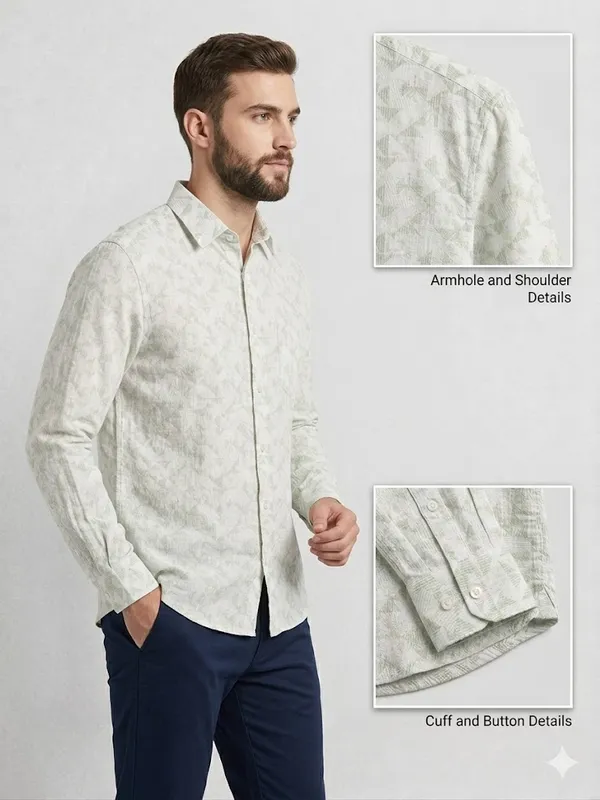 VRUGO_Men's_Sage_Green_Geometric_Print_Full_Sleeve_Shirt_|_Premium_Casual_Patterned_Shirt