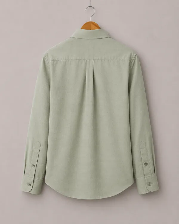 VRUGO_Men's_Sage_Green_Textured_Full_Sleeve_Shirt_|_Premium_Regular_Fit_Casual_&_Formal_Wear