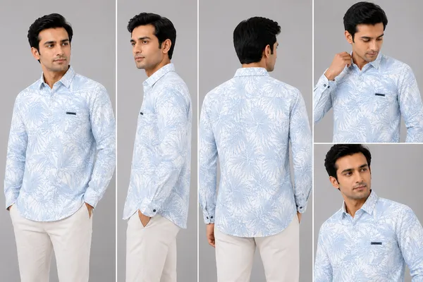 VRUGO_Men's_White_&_Sky_Blue_Tropical_Leaf_Printed_Full_Sleeve_Shirt_|_Premium_Regular_Fit_Casual_&_Vacation_Wear
