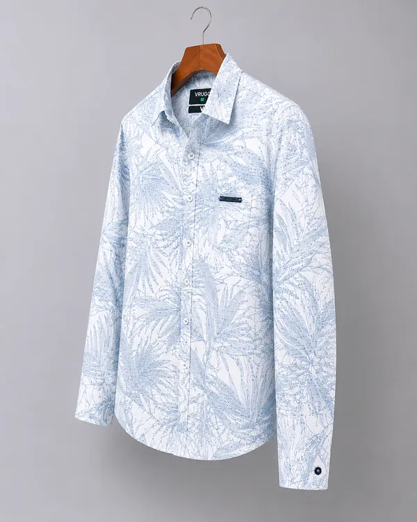 VRUGO_Men's_White_&_Sky_Blue_Tropical_Leaf_Printed_Full_Sleeve_Shirt_|_Premium_Regular_Fit_Casual_&_Vacation_Wear