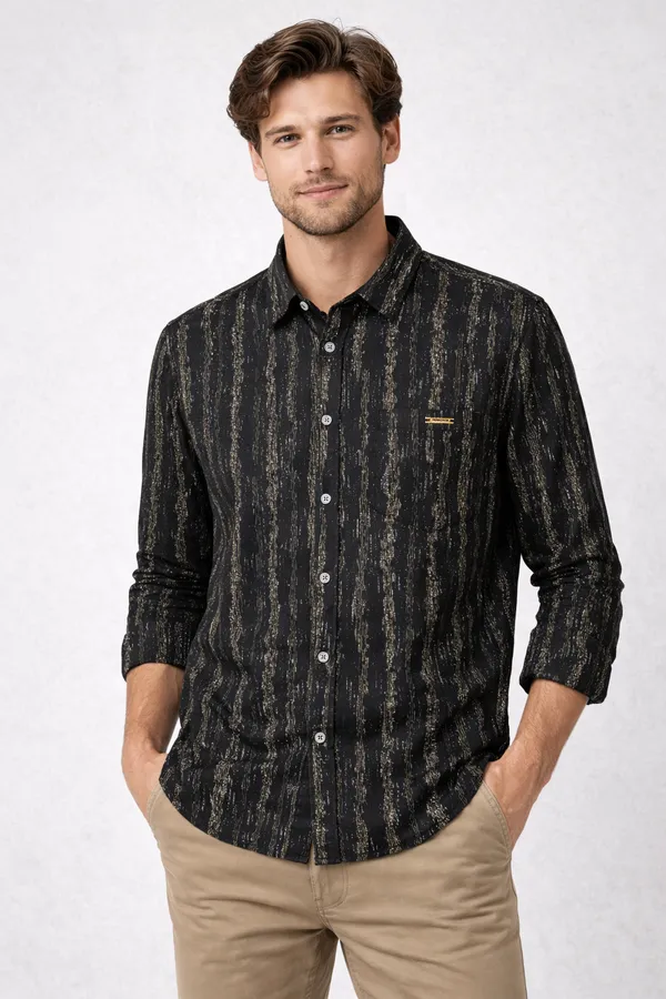 Mens_Formal_Long_sleeve_Cotton_Shirt_With_Chest_Pocket