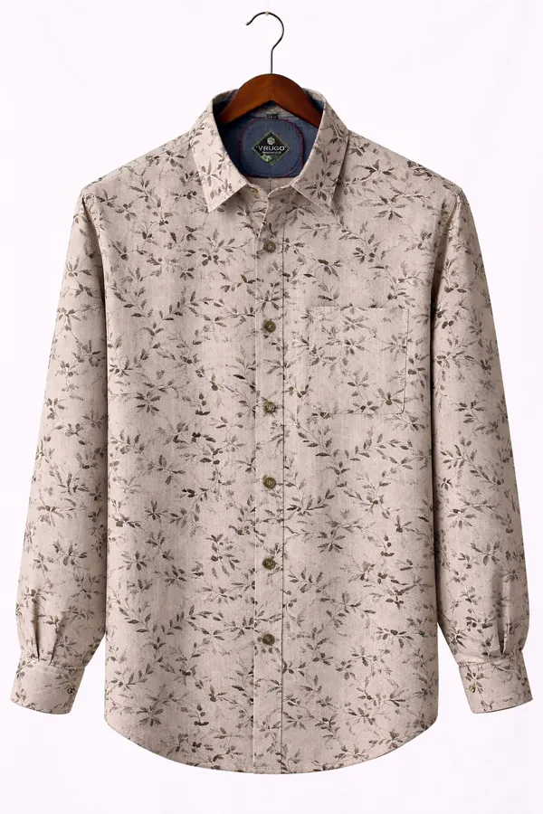 Floral_Print_Long_Sleeve_Cotton_Shirt_For_Men