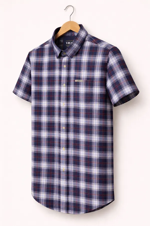 Premium_Cotton_Indigo_Blue_Short_Sleeve_Shirt_for_Everyday_Wear