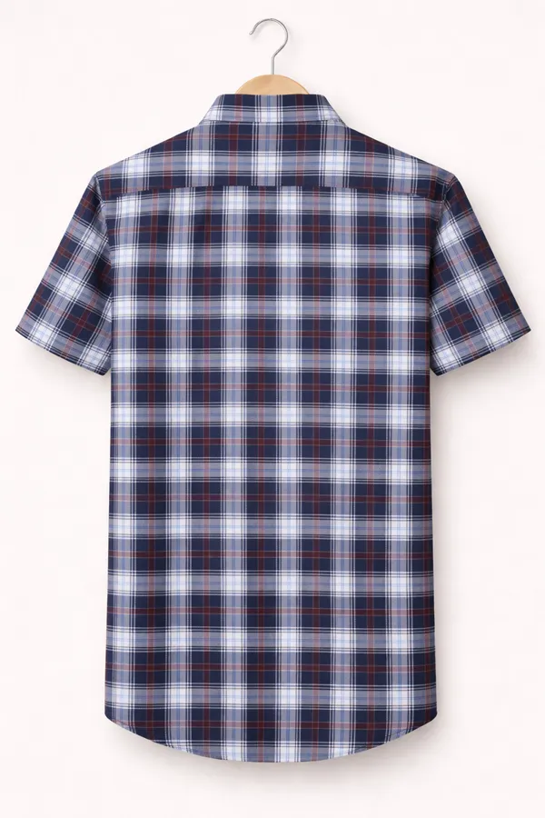 Premium_Cotton_Indigo_Blue_Short_Sleeve_Shirt_for_Everyday_Wear