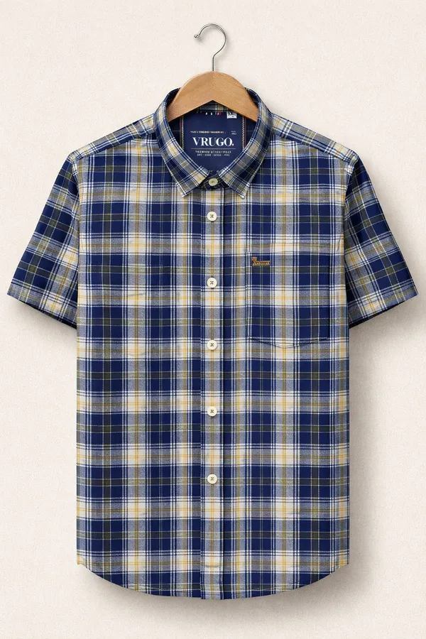 Premium_Cotton_Indigo_Yellow_Half_Sleeve_Shirt_�_Soft_&_Breathable