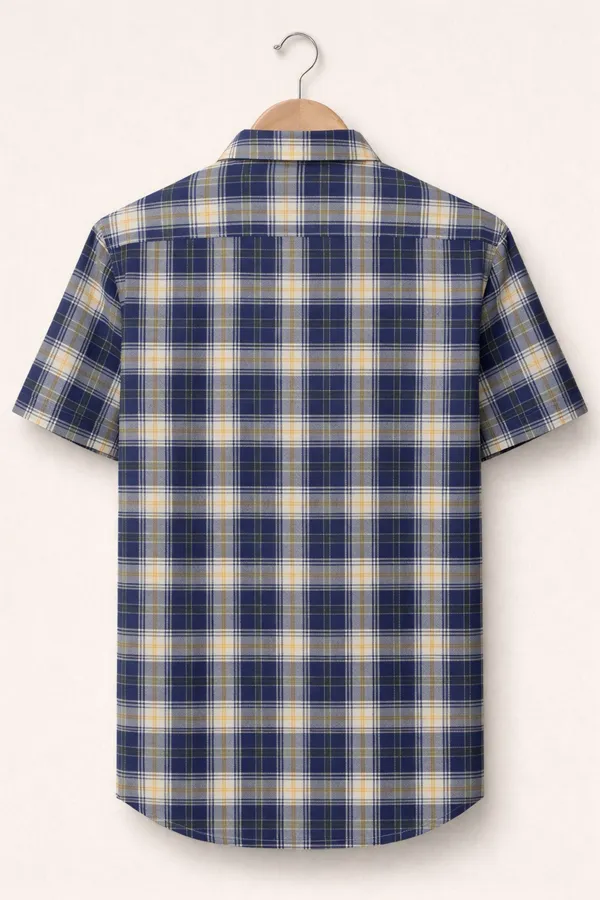Premium_Cotton_Indigo_Yellow_Half_Sleeve_Shirt_�_Soft_&_Breathable