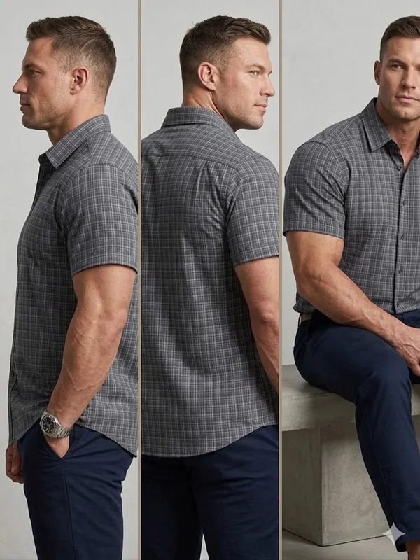 Premium_Cotton_Indigo_Dark_Grey_Half_Sleeve_Shirt_�_Lightweight_&_Stylish