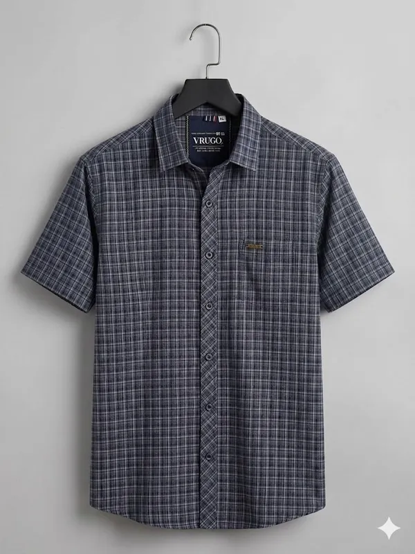 Premium_Cotton_Indigo_Dark_Grey_Half_Sleeve_Shirt_�_Lightweight_&_Stylish