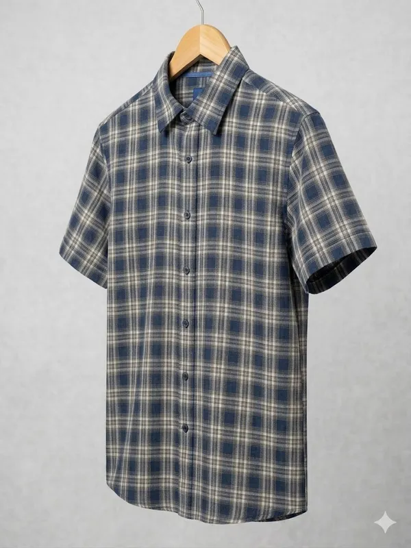 Premium_Cotton_Indigo_Brown_Half_Sleeve_Shirt_�_Soft_&_Breathable