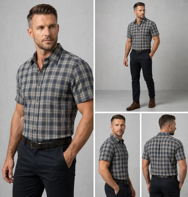 Premium_Cotton_Indigo_Brown_Half_Sleeve_Shirt_�_Soft_&_Breathable