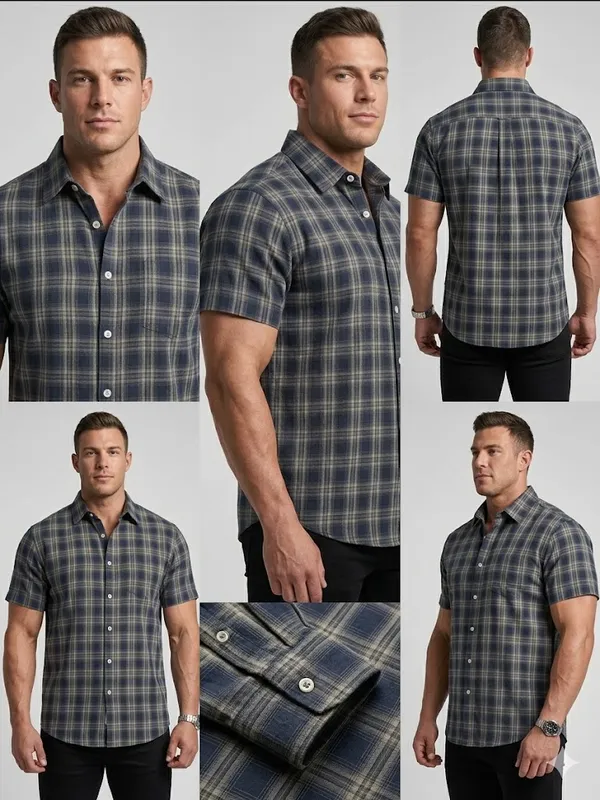 Premium_Cotton_Indigo_Green_Half_Sleeve_Shirt_�_Soft_&_Breathable