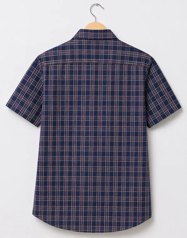 Premium_Cotton_Indigo_Red_Half_Sleeve_Shirt_�_Soft_&_Breathable