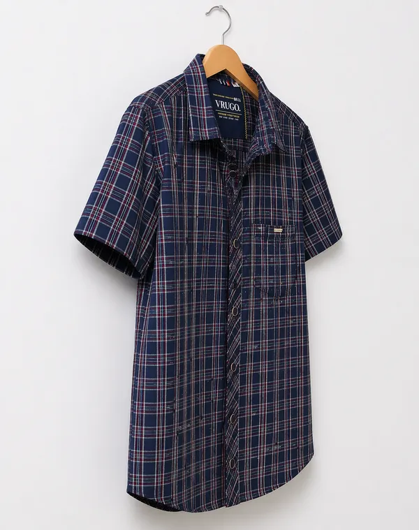 Premium_Cotton_Indigo_Red_Half_Sleeve_Shirt_�_Soft_&_Breathable