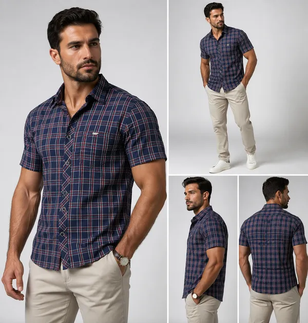 Premium_Cotton_Indigo_Red_Half_Sleeve_Shirt_�_Soft_&_Breathable