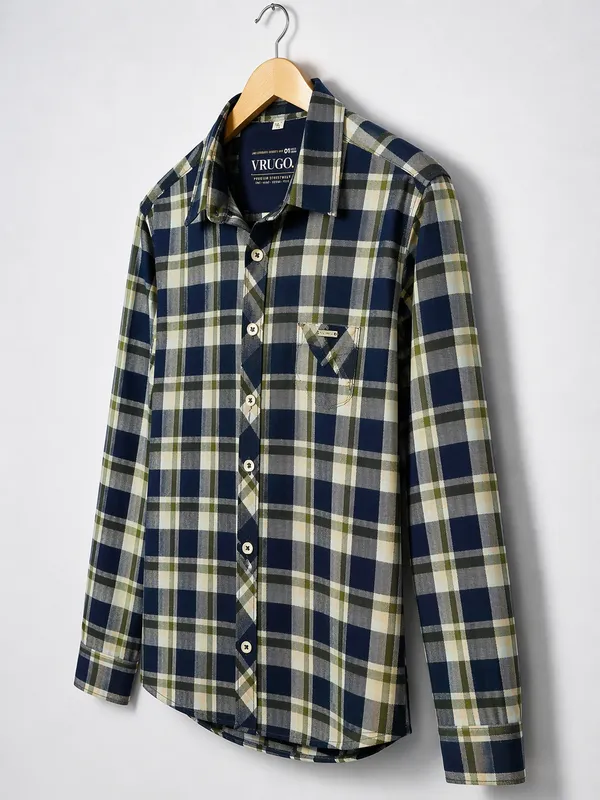 Premium_Cotton_Beige_Check_Pattern_Shirt_�_Comfortable_&_Breathable