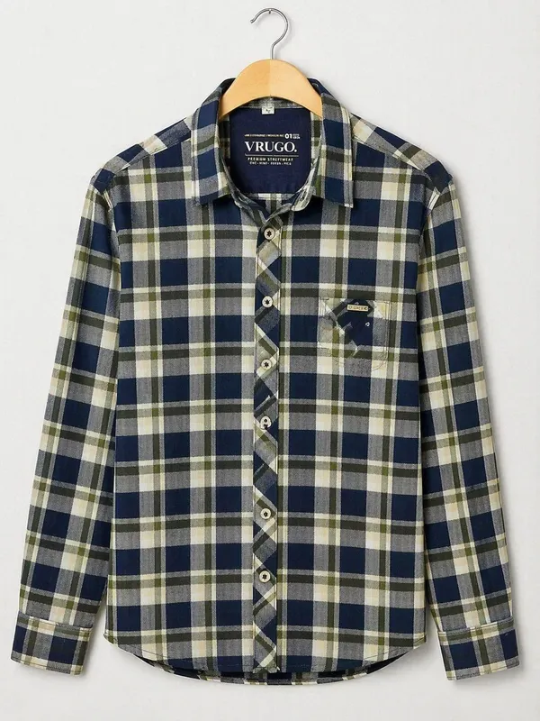 Premium_Cotton_Beige_Check_Pattern_Shirt_�_Comfortable_&_Breathable