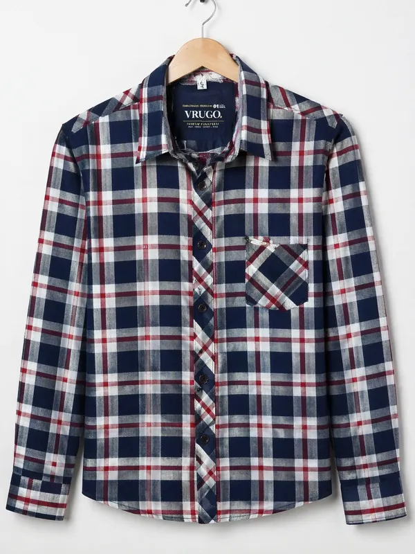 Premium_Cotton_Wine_Check_Pattern_Shirt_�_Comfortable_&_Breathable