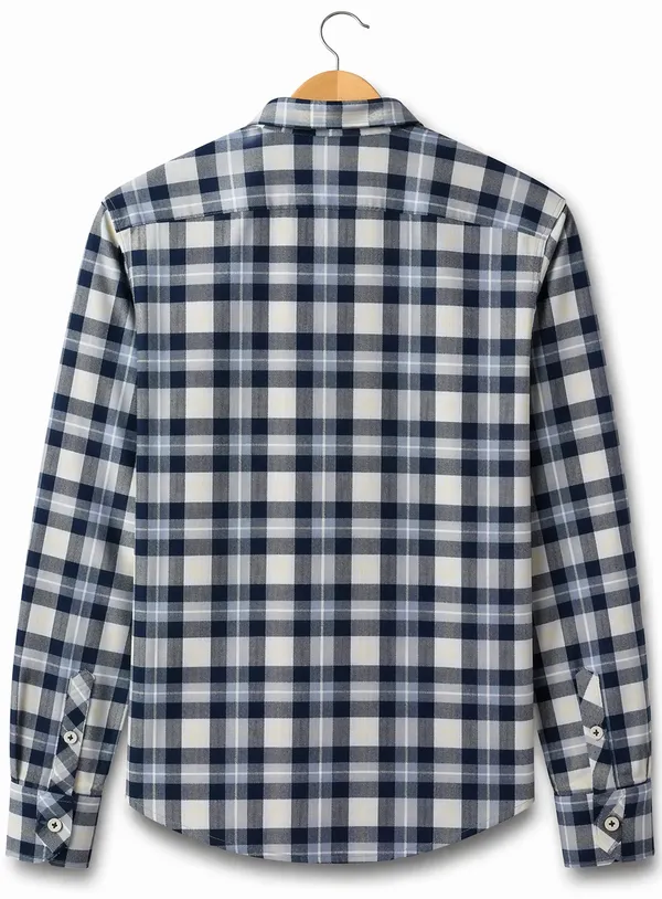 Premium_Cotton_White_Check_Pattern_Shirt_�_Comfortable_&_Breathable