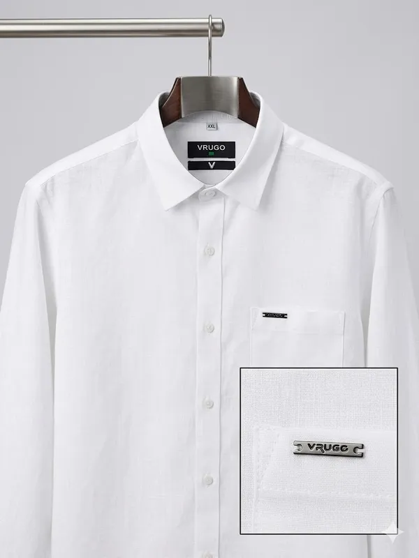 Men�s_White_Linen_Full_Sleeve_Shirt_|_Natural_Fabric_|_Slim_Fit_|_Summer_Wear