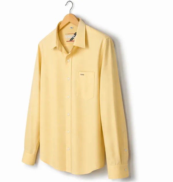 Men�s_Beige_Full_Sleeve_Shirt_|_Cotton_Blend_|_Slim_Fit_|_Casual_&_Formal_Wear