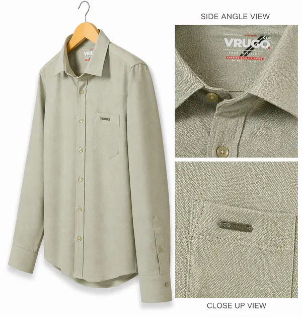 Men�s_Light_Green_Full_Sleeve_Shirt_|_Cotton_Blend_|_Slim_Fit_|_Casual_&_Formal_Wear