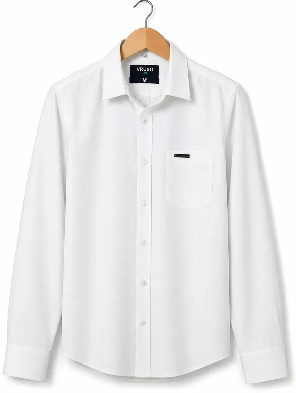Men�s_White_Full_Sleeve_Shirt_|_Cotton_Blend_|_Slim_Fit_|_Casual_&_Formal_Wear
