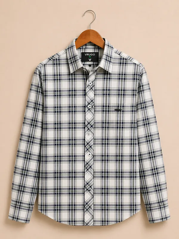 Men�s_Black_Checkered_Full_Sleeve_Shirt_|_Multi-Color_Pattern_|_Cotton_Blend_|_Slim_Fit