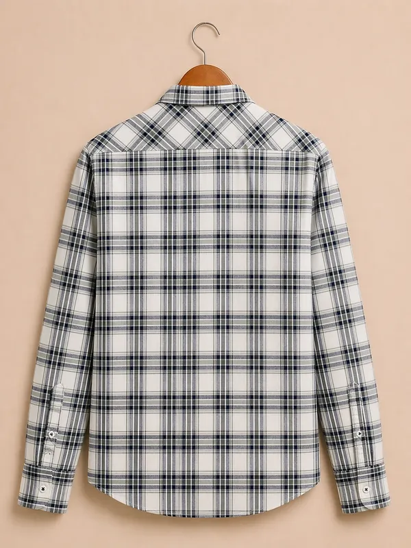 Men�s_Black_Checkered_Full_Sleeve_Shirt_|_Multi-Color_Pattern_|_Cotton_Blend_|_Slim_Fit