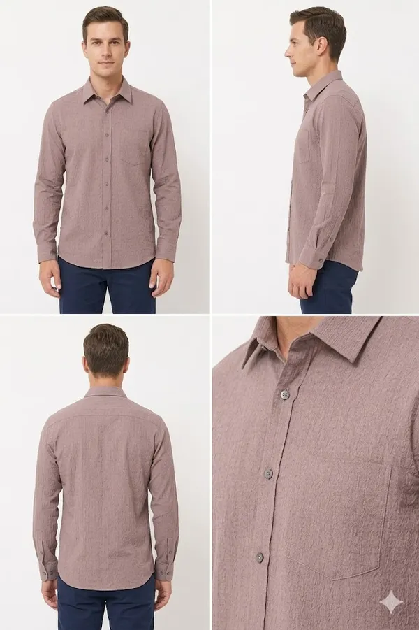 VRUGO_Men's_Dusty_Rose_Textured_Full_Sleeve_Shirt_|_Premium_Solid_Casual_&_Formal_Shirt
