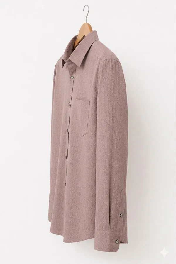 VRUGO_Men's_Dusty_Rose_Textured_Full_Sleeve_Shirt_|_Premium_Solid_Casual_&_Formal_Shirt