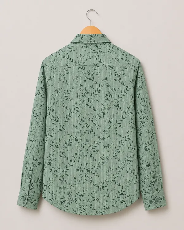 VRUGO_Men's_Sage_Green_Floral_Printed_Full_Sleeve_Casual_Shirt