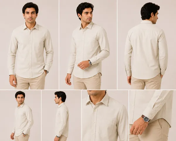 VRUGO_Men's_Off_White_Full_Sleeve_Formal_Shirt_|_Premium_Solid_Cotton_Blend_Shirt