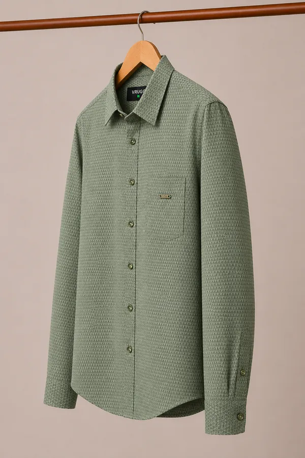 VRUGO_Men's_Sage_Green_Geometric_Textured_Full_Sleeve_Shirt_|_Premium_Regular_Fit_Casual_&_Smart_Casual_Wear