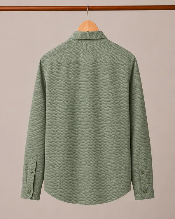 VRUGO_Men's_Sage_Green_Geometric_Textured_Full_Sleeve_Shirt_|_Premium_Regular_Fit_Casual_&_Smart_Casual_Wear