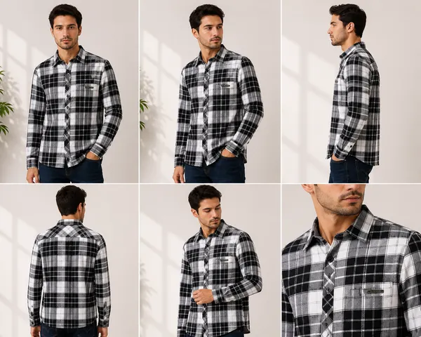 VRUGO_Men's_Black_&_Grey_Checked_Full_Sleeve_Casual_Shirt