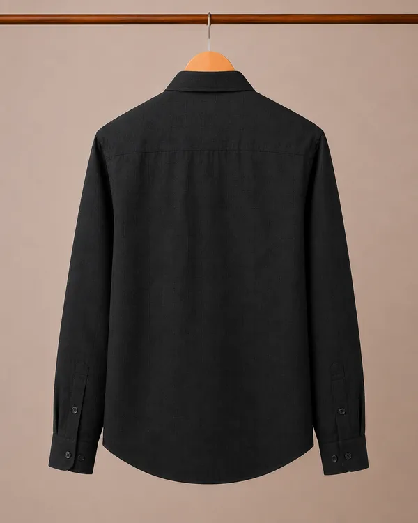 VRUGO_Men's_Black_Textured_Full_Sleeve_Formal_Shirt_|_Premium_Regular_Fit_Shirt