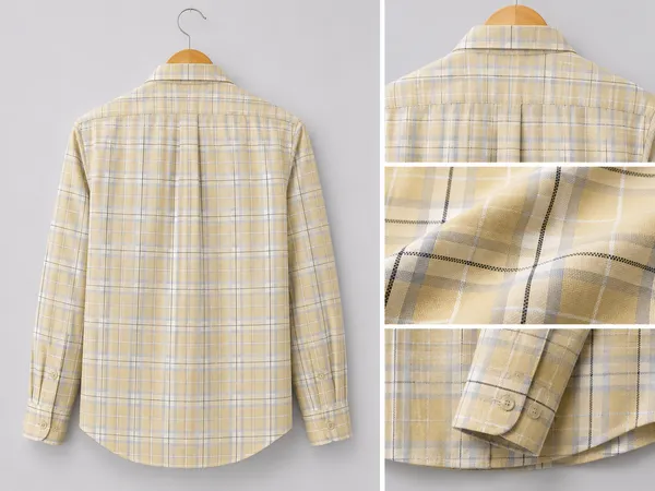 VRUGO_Men's_Black_&_Grey_Checked_Full_Sleeve_Casual_Shirt