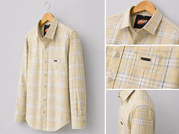 VRUGO_Men's_Black_&_Grey_Checked_Full_Sleeve_Casual_Shirt