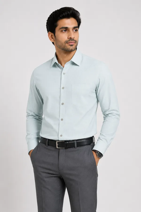 VRUGO_Men's_Ice_Blue_Textured_Full_Sleeve_Shirt_|_Premium_Self-Design_Casual_&_Formal_Shirt