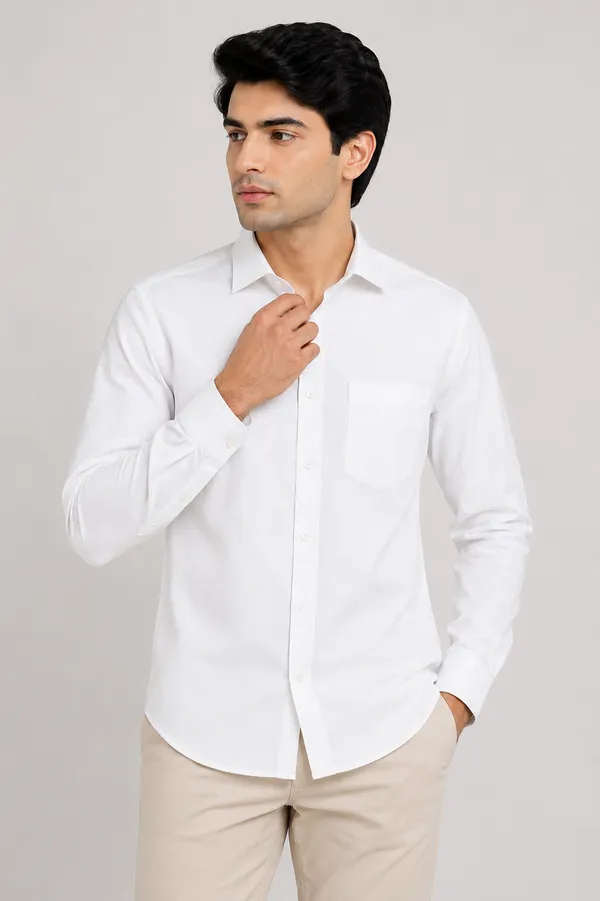 VRUGO_Men's_White_Textured_Full_Sleeve_Formal_Shirt_|_Premium_Regular_Fit_Shirt