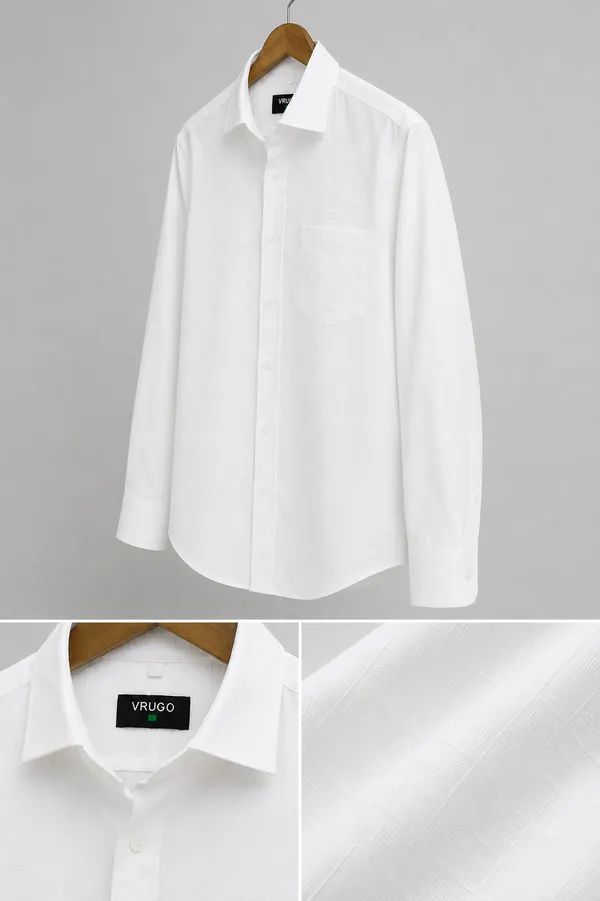 VRUGO_Men's_White_Textured_Full_Sleeve_Formal_Shirt_|_Premium_Regular_Fit_Shirt