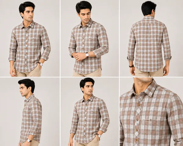 VRUGO_Men's_Coffee_Brown_Checked_Full_Sleeve_Casual_Shirt