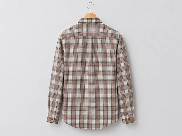 VRUGO_Men's_Coffee_Brown_Checked_Full_Sleeve_Casual_Shirt