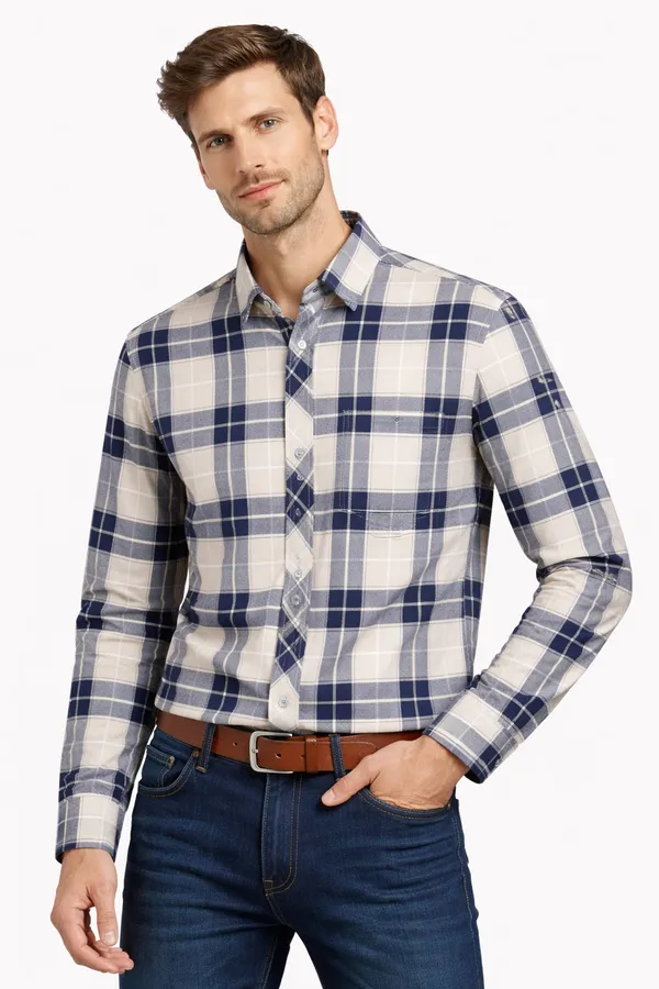 Mens_Plaid_Casual_Shirt_Full_Sleeves