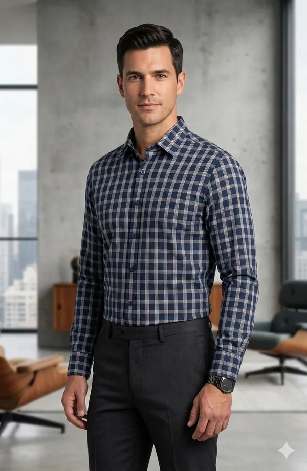 Mens_Slim_Fit_Check_Shirt_Plaid_Full_Sleeve_Formal_Shirt
