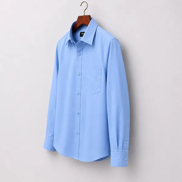 VRUGO_Men's_Sky_Blue_Full_Sleeve_Formal_Shirt