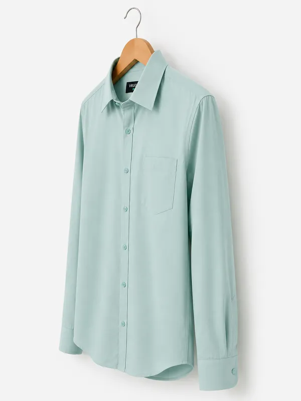 VRUGO_Men's_Ocean_Green_Full_Sleeve_Formal_Shirt