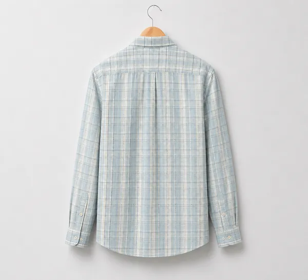 VRUGO_Men's_Sky_Blue_Checked_Full_Sleeve_Casual_Shirt
